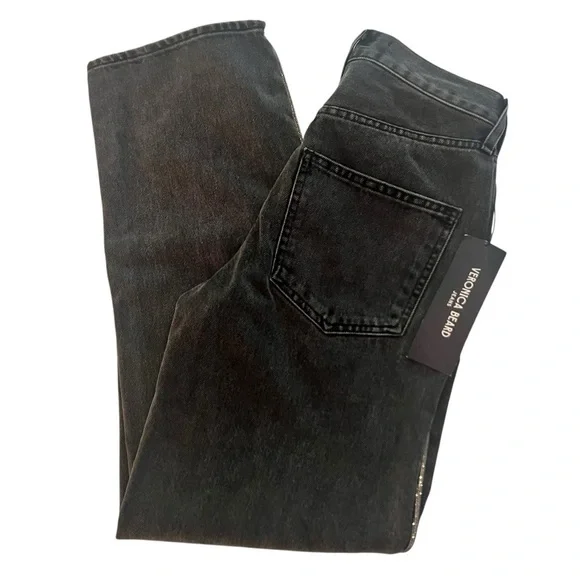 VERONICA BEARD | Dylan | Crystal-Embellished | High-Rise Straight-Leg Jeans S/24 - Picture 12 of 16